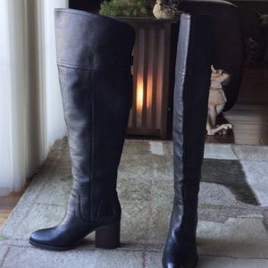 Franco Sarto genuine leather over the knee boots